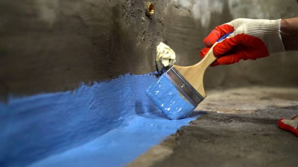 Commercial Exterior Waterproofing project at a Reading, PA business property by SJ Waterproofing Pros